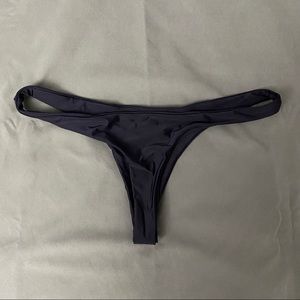 Ark Swim Brazilian Thong Bikini Bottom Black Large